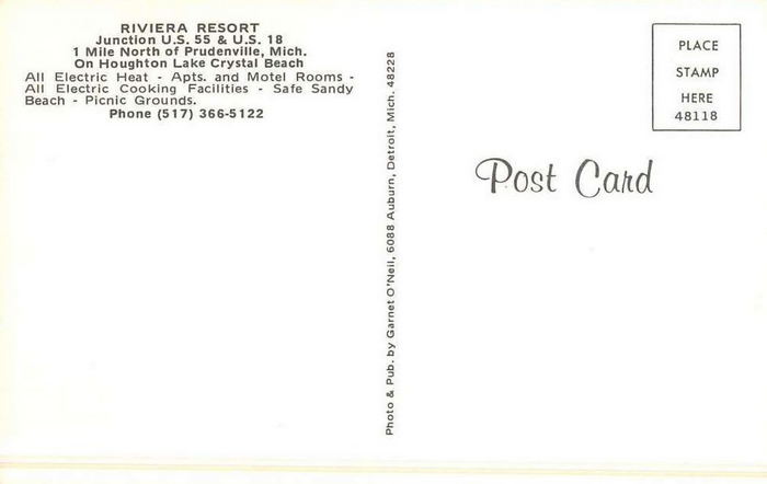 Cedar Oaks Resort (Riviera Resort) - Vintage Postcard (newer photo)